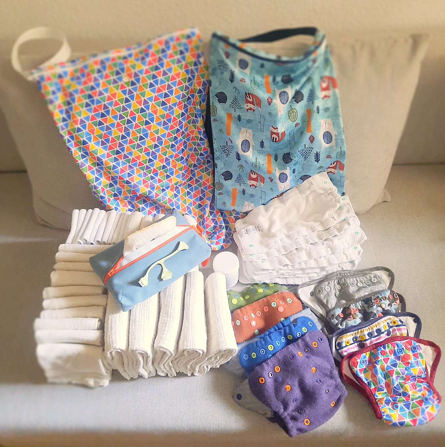 06| Stoffwindel-Mietpaket für Neugeborene inkl.Kaution