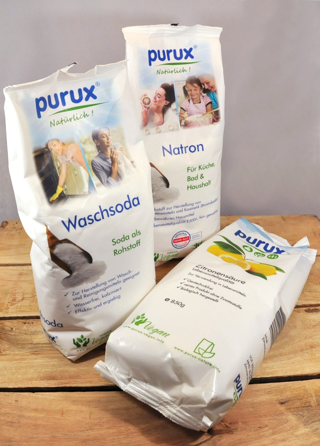 34| purux natürliche Reiniger (Natron, Soda, Zitronensäure)